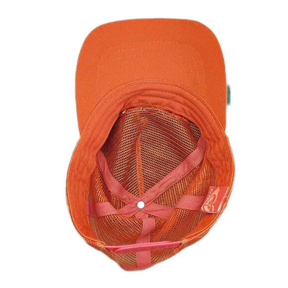 Roxy Girls Trucker Hat 8-16 Green Suede & Orange Mesh Snapback Cap - Picture 4 of 9